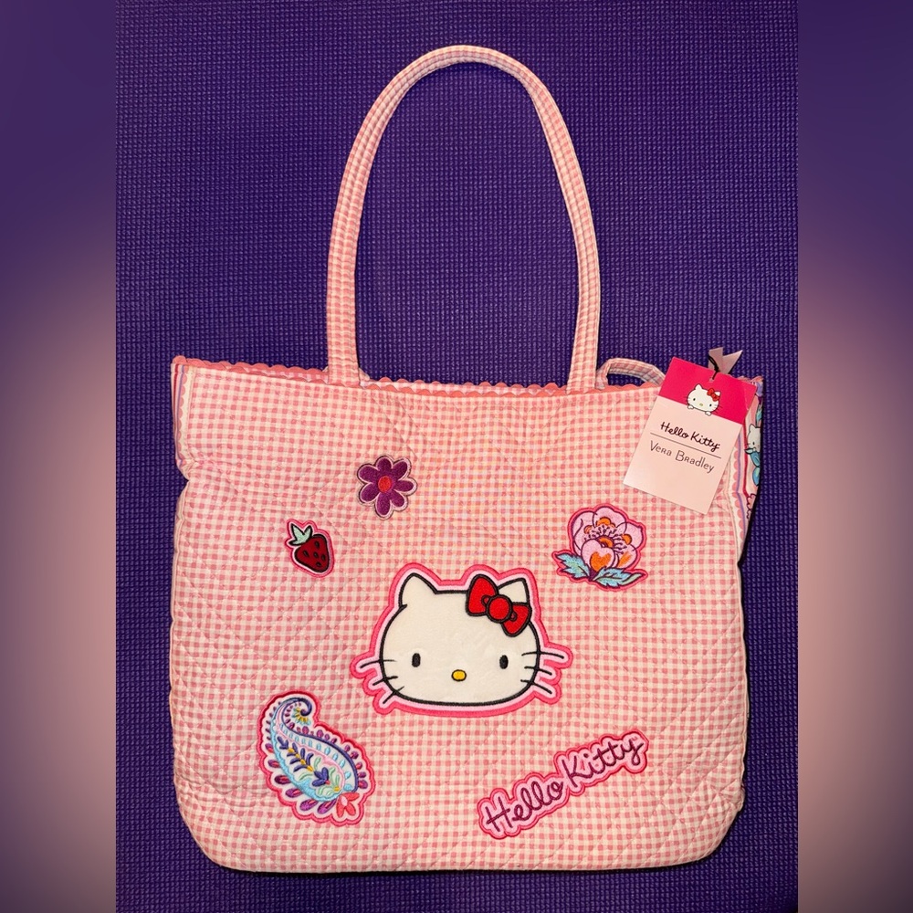 Vera Bradley X Hello Kitty Pink Gingham Tote - Limited